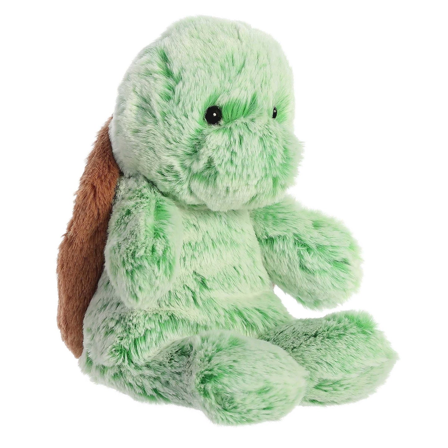 Aurora® Snuggly Sweet & Softer™ Turtle Stuffed Animal - Comforting Companion - Imaginative Play - Green 9 Inches