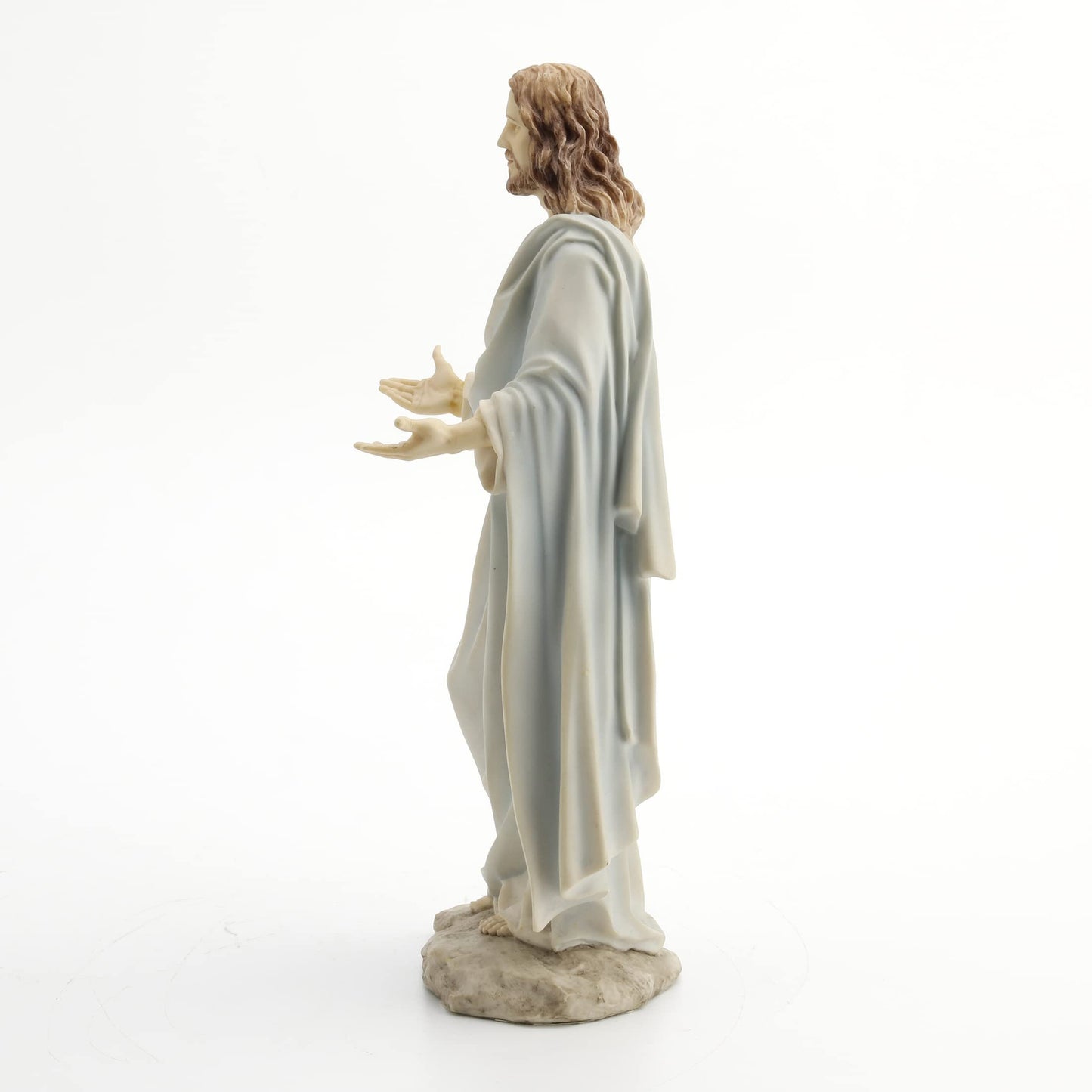 11.75 Inch Jesus with Open Arms Decorative Statue Figurine, White