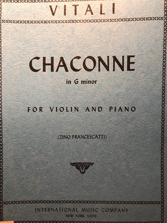 Vitali - Chaconne in G Minor for Violin & Piano