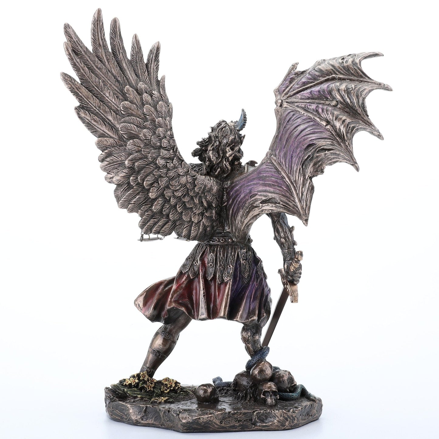 Veronese Design 10 1/4 Inch Judgement of The Nephilim Cold Cast Resin Statue Antique Bronze Finish
