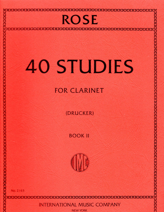 Rose: 40 Studies for Clarinet, Book 2