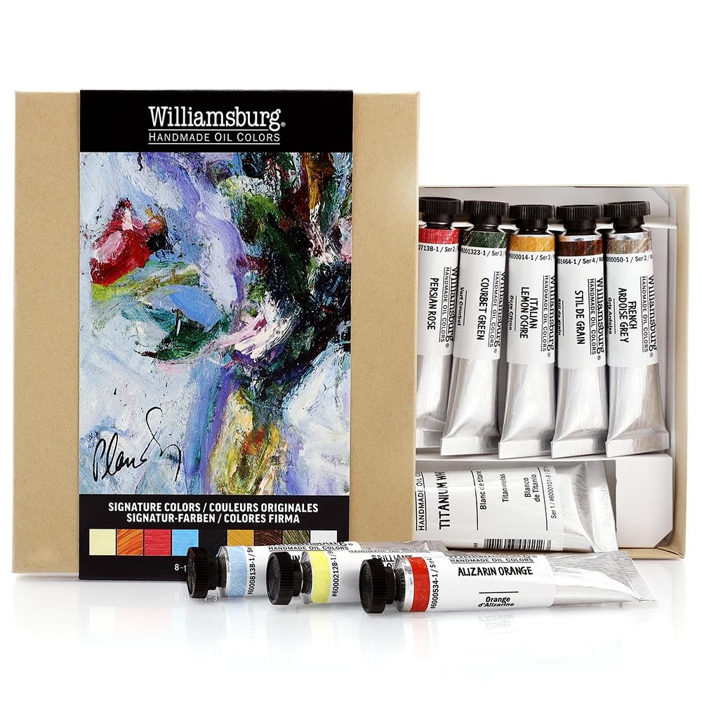 Williamsburg Artist Oil Colors by GOLDEN, Black, Gray and White, Professional Oil Paint