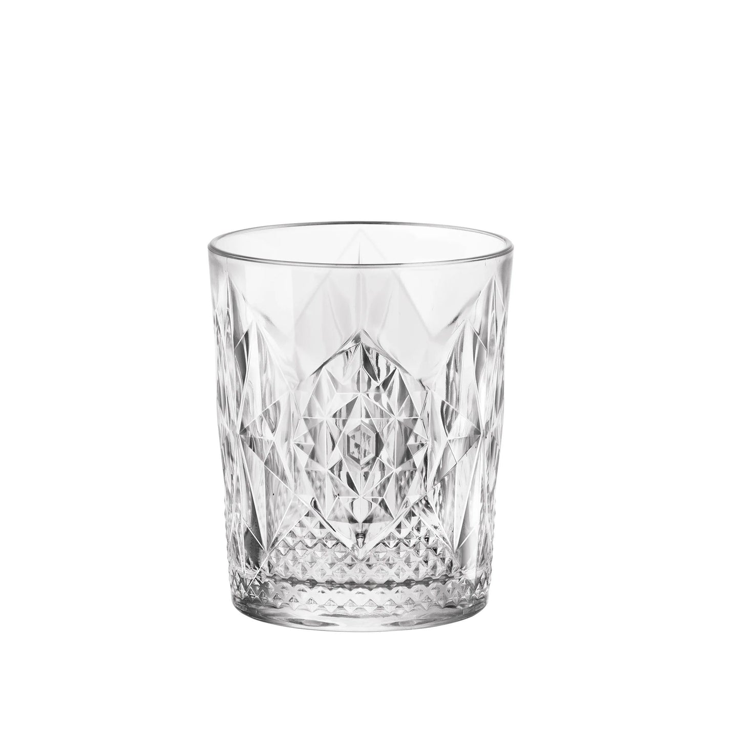 Bormioli Rocco Bartender Stone 13.25 oz. Double Old Fashioned DOF Drinking Glass, Clear, Set of 6