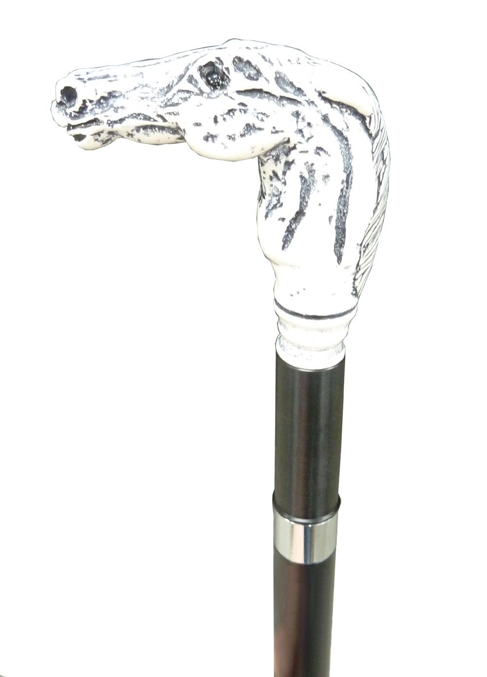 Brandy Smuggler Walking Cane Flask with Brass Skull handle