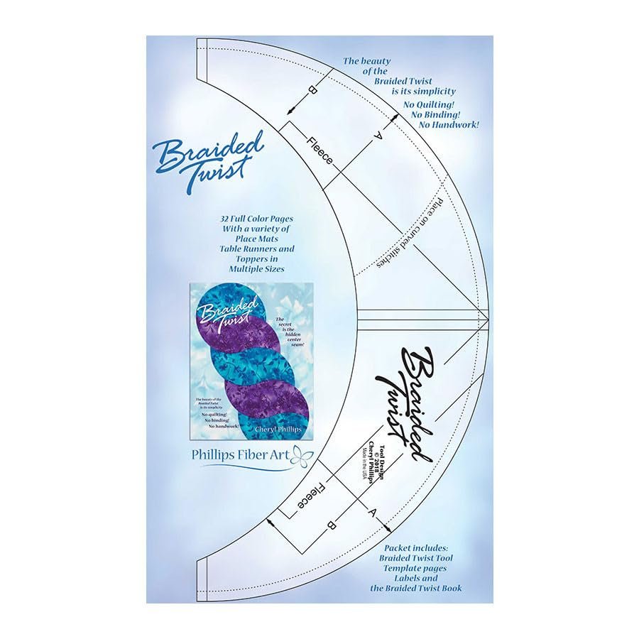 Braided Twist Tool and Book Combo by Phillips Fiber Art