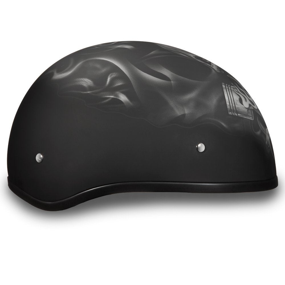 Daytona Helmets Half Skull Cap Motorcycle Helmet – DOT Approved [Graphics]…