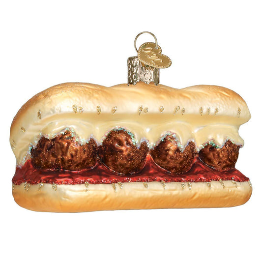 Old World Christmas Meatball Sandwich Ornament, Multi