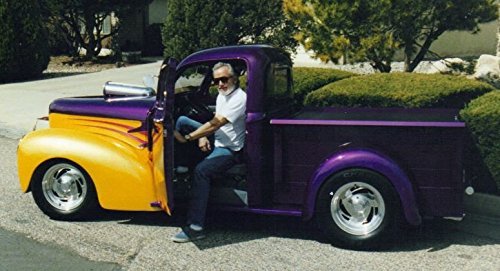 Andrew Mack Size 000 Series Long Bob Pinstriping and Scrolling Brush Black Synthetic & Blue Squirrel Blended 1 3/4" Hair