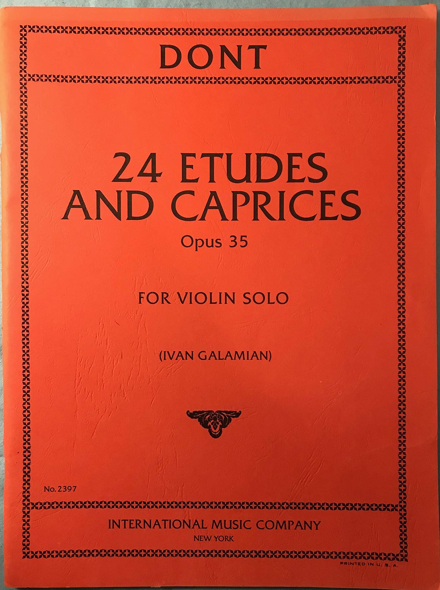 Dont, Jakob - 24 Etudes and Caprices Op. 35 - Violin solo - by Ivan Galamian - International