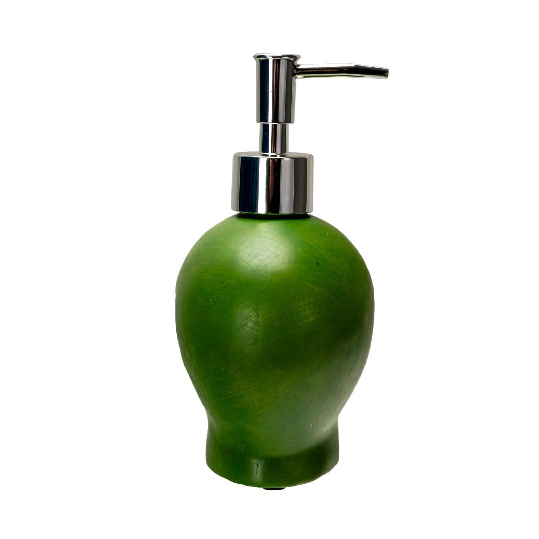 Pacific Giftware Green Alien Head Soap or Lotion Dispenser Sci-Fi Novelty Bathroom Accessory with Silver Pump Fun Outer Space Decor for Kitchen or Bathroom UFO-Themed Polyresin Home Decoration 6.5''H