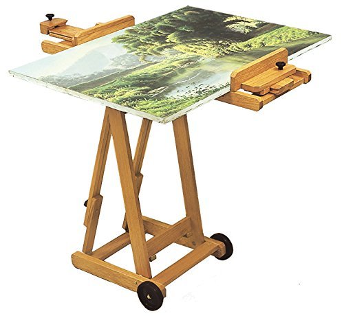 Jack Richeson Lyptus Wood Belmont Easel with Wheels