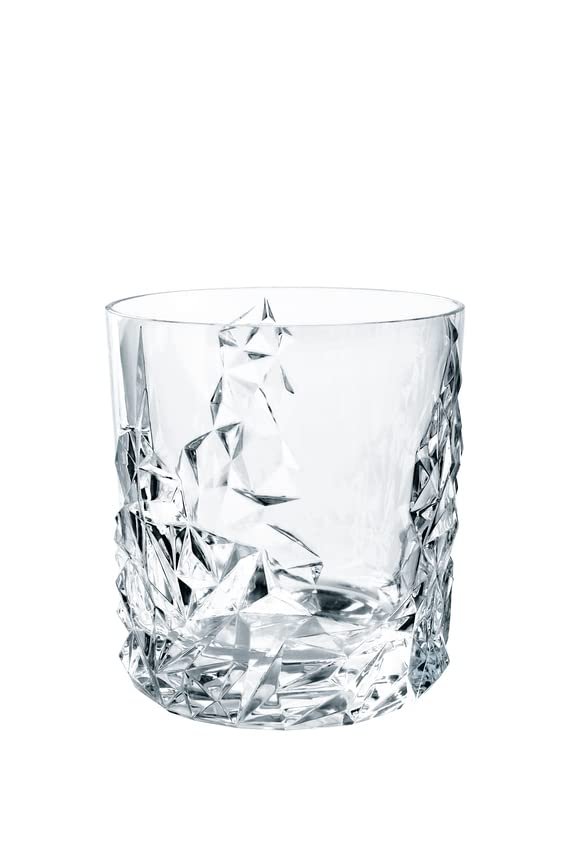 Nachtmann Sculpture 3-Piece Crystal Whiskey Set - 26.5oz Decanter with Stopper & 12oz Tumblers, Luxurious Glassware for Elegant Home Bars & Whiskey Enthusiasts - Durable Modern Glass Collection