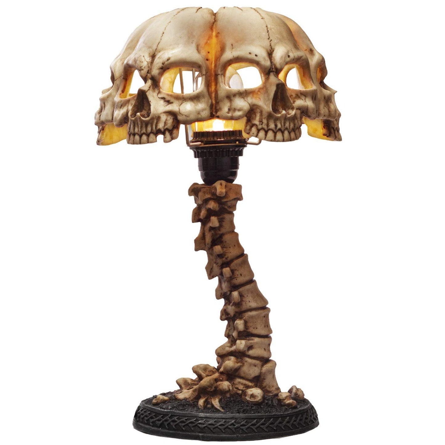 Pacific Giftware Incomplete Resurrection Skull Faced Desk Lamp Resin Home Decor