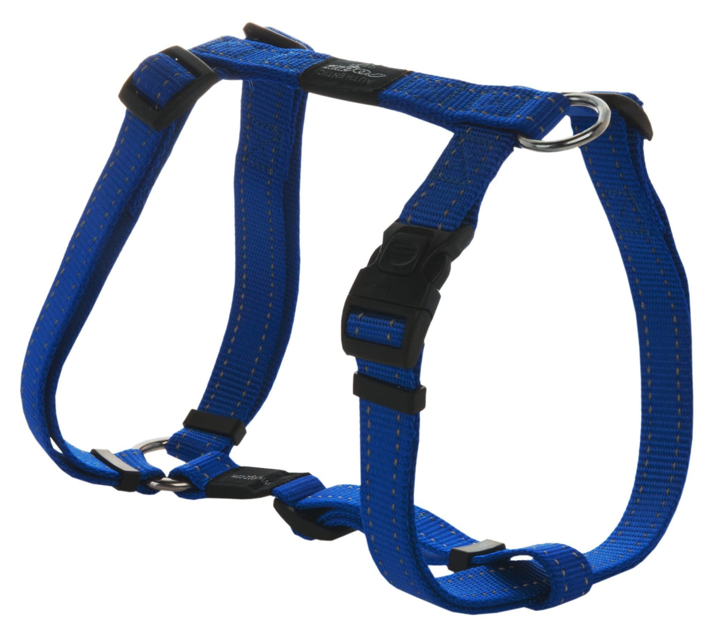 Rogz Utility Large 3/4-Inch Reflective Fanbelt Adjustable Dog H-Harness