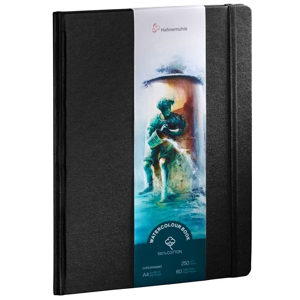 Hahnemuhle Watercolor Book, 100% Cotton, Cold Press 250gsm, A4 Portrait (10625354)