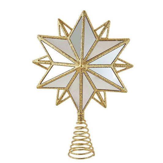 13.5-Inch Acrylic Gold Star Tree Topper