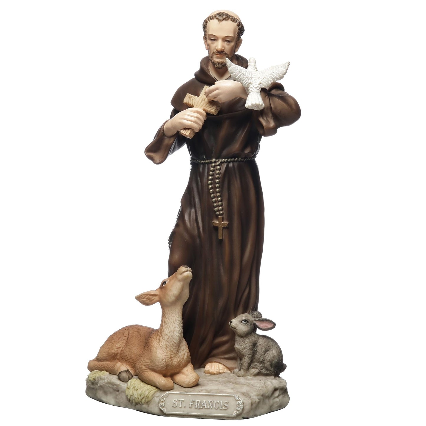 Veronese Design 6 1/8 Inch Saint Francis of Assisi Polyresin Hand Painted Religious Collectible Figurine Sculpture