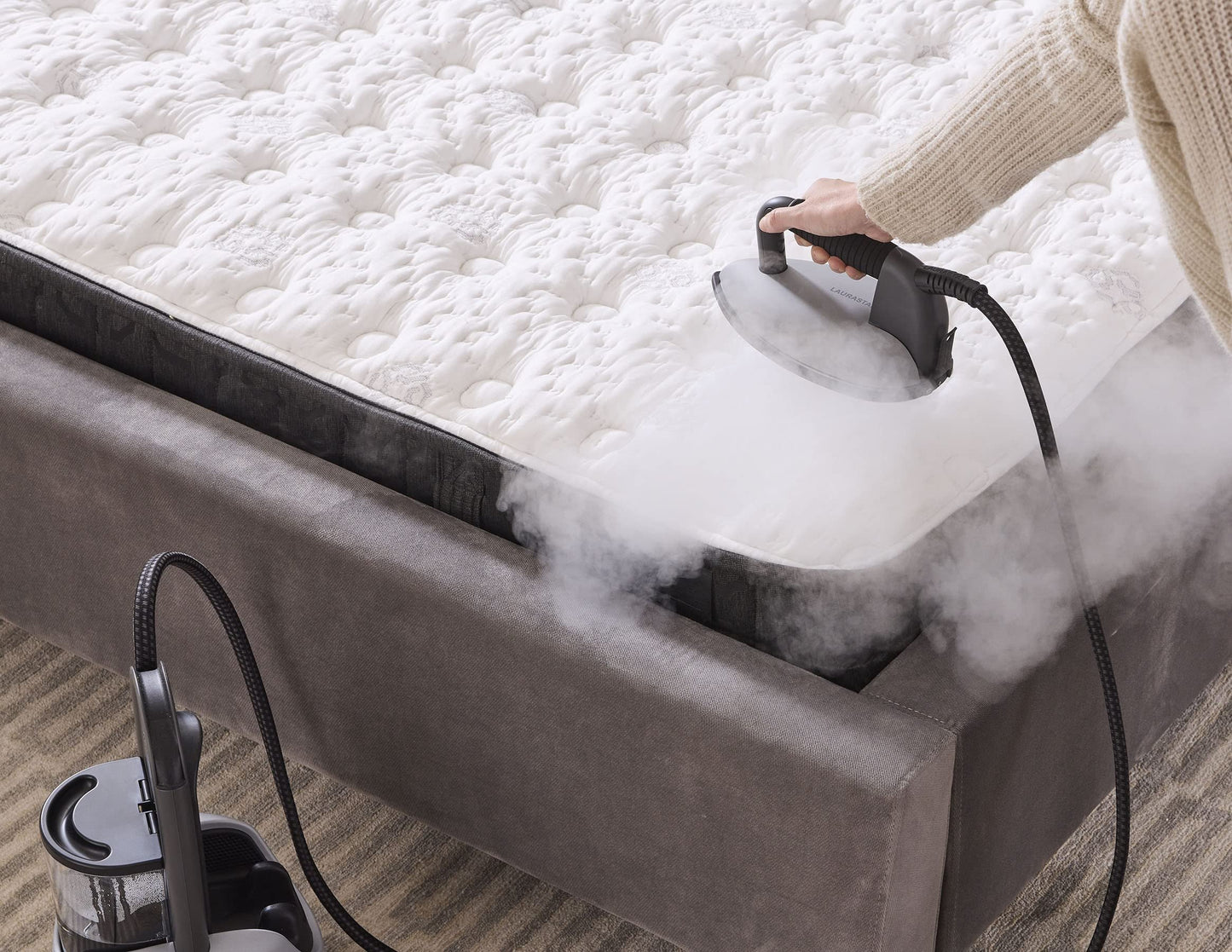 Laurastar Lift Xtra Steam Iron in Aluminum: Swiss Engineered 3-in-1 Steam Generator that Irons, Steams, and Purifies Your Clothes…