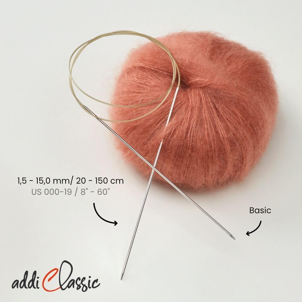 Addi Turbo Circular Knitting Needles 24" Size - 10