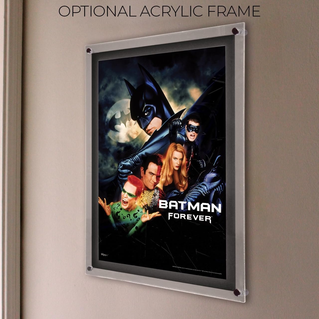 DC Batman 85th Anniversary – Durable 17” x 24” MightyPrint Wall Art – NOT Made of Paper – Officially Licensed Collectible