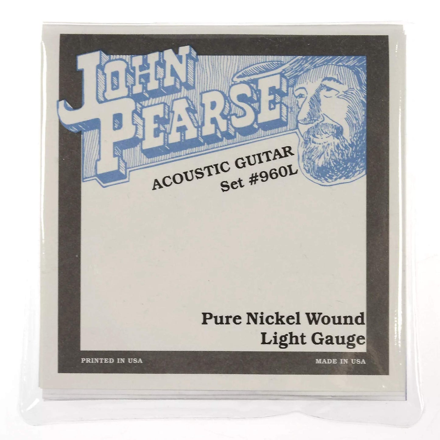 John Pearse Acoustic Strings Pure Nickel Light 12-54 (3 Pack Bundle)