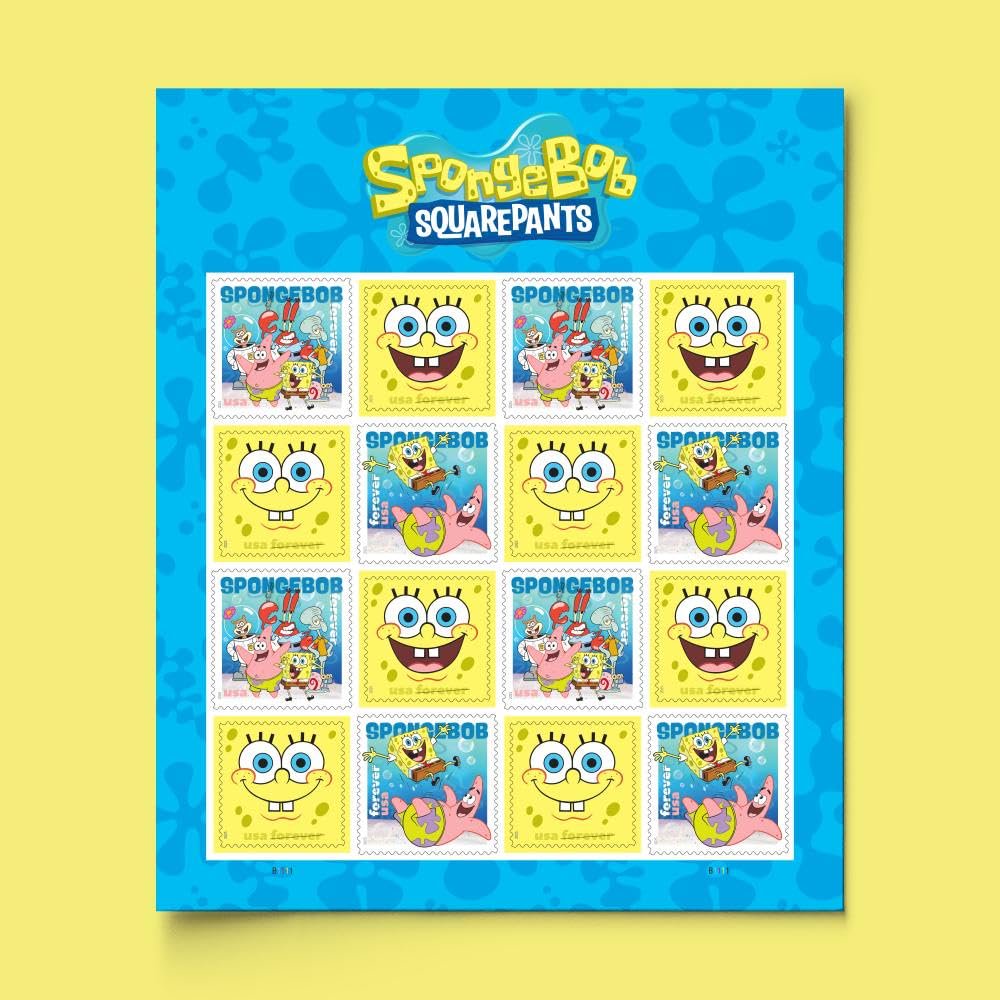 Spongebob Squarepants 2025 Stamps