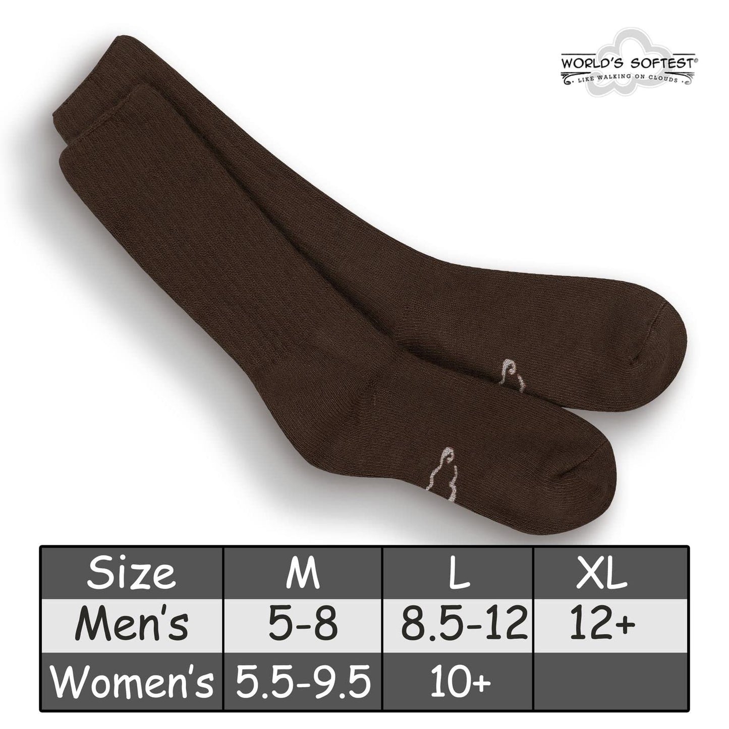 World's Softest Classic Crew Socks - Ultra Soft Crew Socks for Women and Men