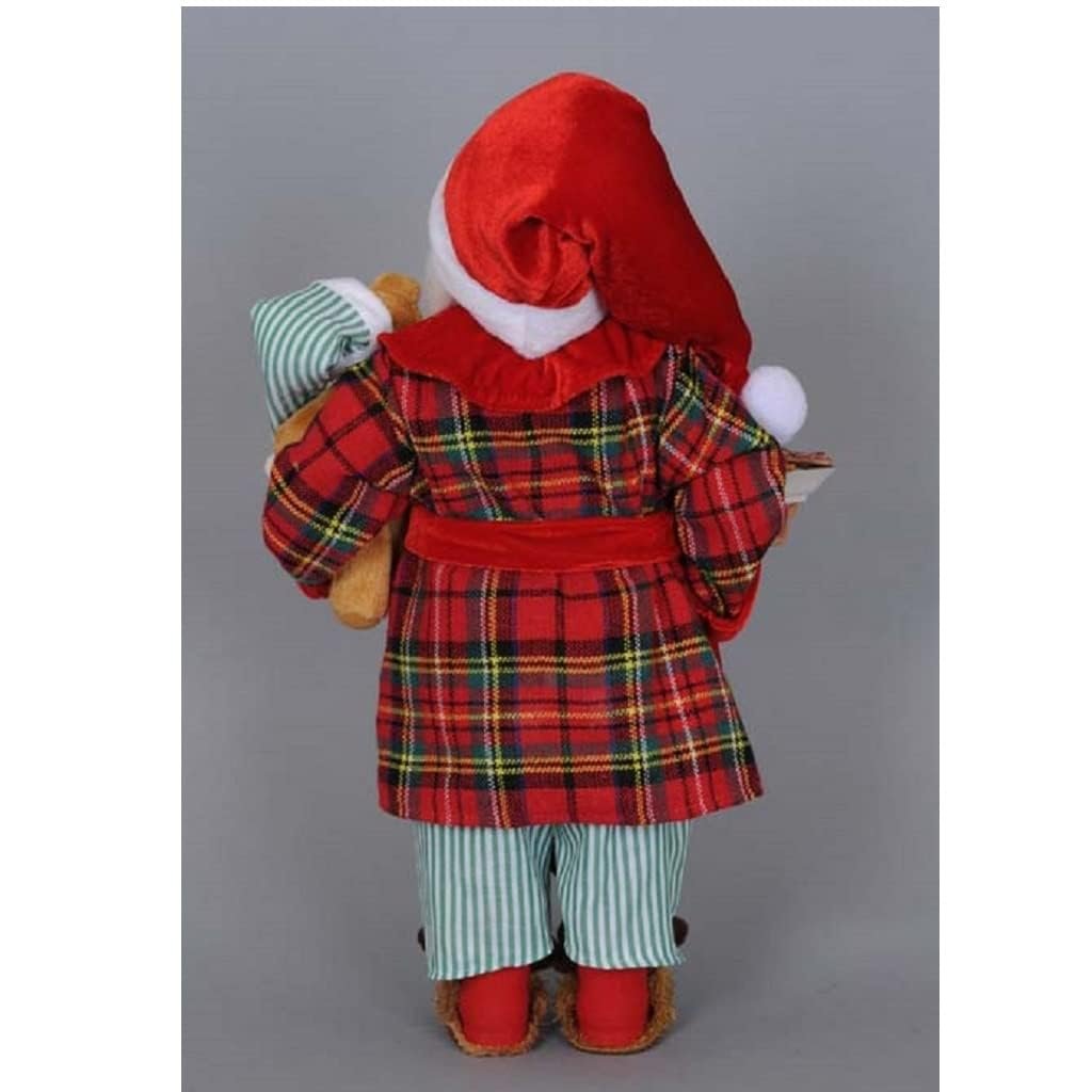 Karen Didion Milk and Cookies Santa Figurine, 17 inches