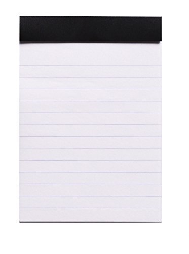 RHODIA # 12 Notepad 3-3/8 x 4-3/4 Lined ORANGE and Black, Pack of 2