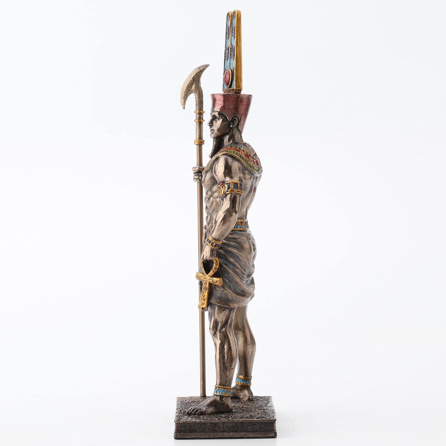 Veronese Design 10 5/8 Inch Tall Amun Ancient Egyptian King of Gods Resin Statue Bronze Finish