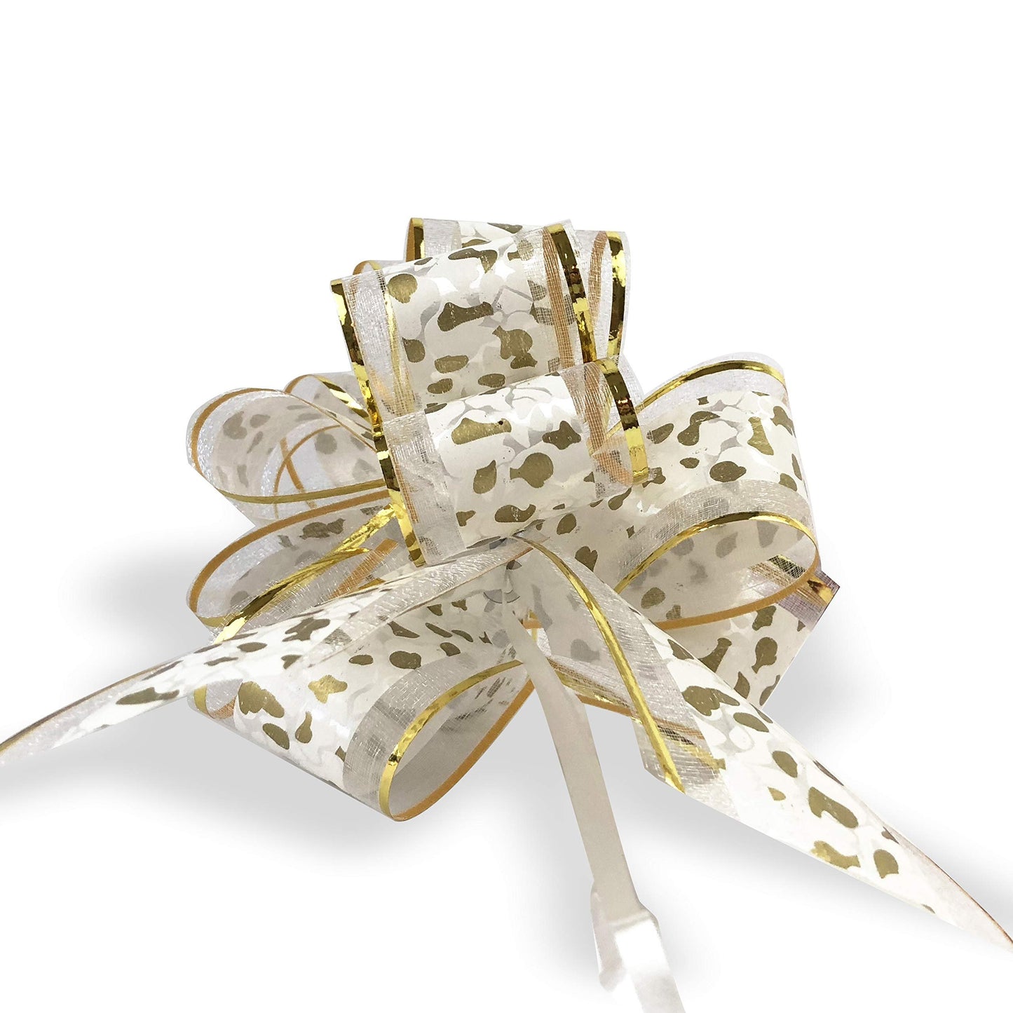 Allgala Long 2 Ich (5CM) Width Organza Ribbon Pull Flower Bow for Gift Wrapping Baskets Wedding Décor