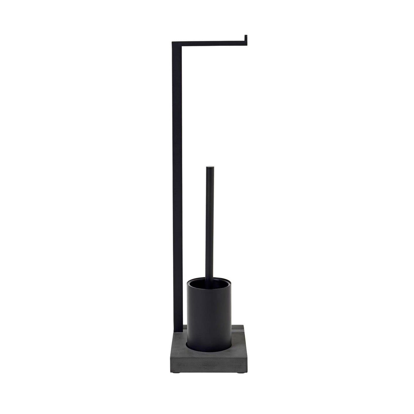blomus -Menoto 69151 Standing Toilet Brush Set Made of Powder-Coated Stainless Steel, Freestanding Toilet Butler, Space-Saving Construction, Exclusive Look, H x W x D: 63.5 x 15 x 20 cm Stainless