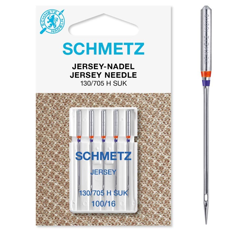 25 Schmetz Jersey Ball Point Sewing Machine Needles 130/705 H SUK Size 100/1625