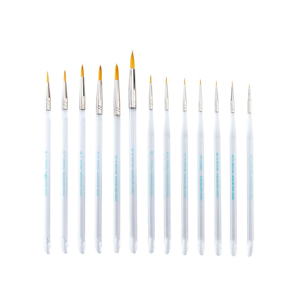 Aqualon Value Pack Brush Set, Round 13/Pkg