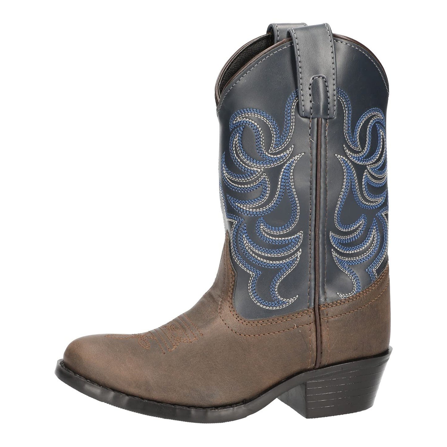 Smoky Mountain Girls Brown with Pink Stitch Monterey Western Cowboy Boots