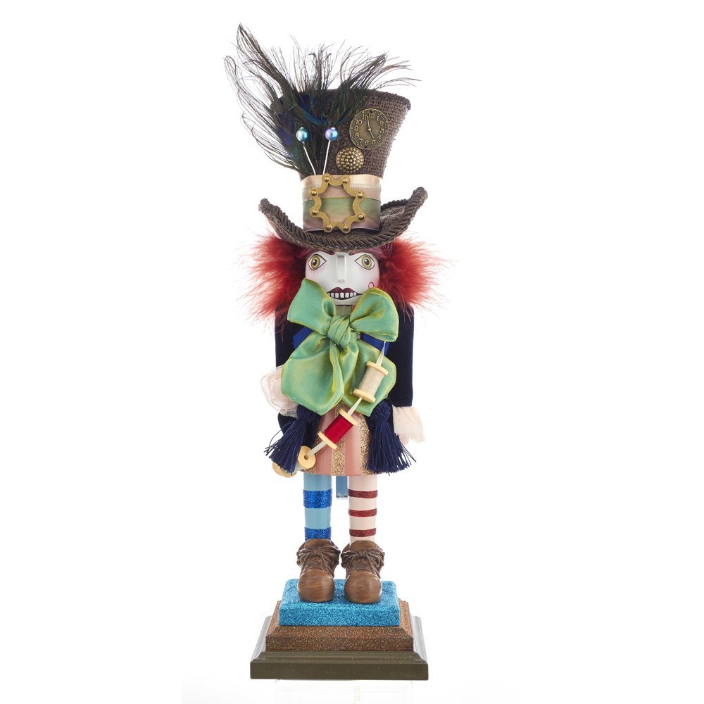 Kurt S. Adler, Inc. HA0381 Kurt Adler 18" Hollywood Mad Hatter Nutcracker, Multicolor, Standard