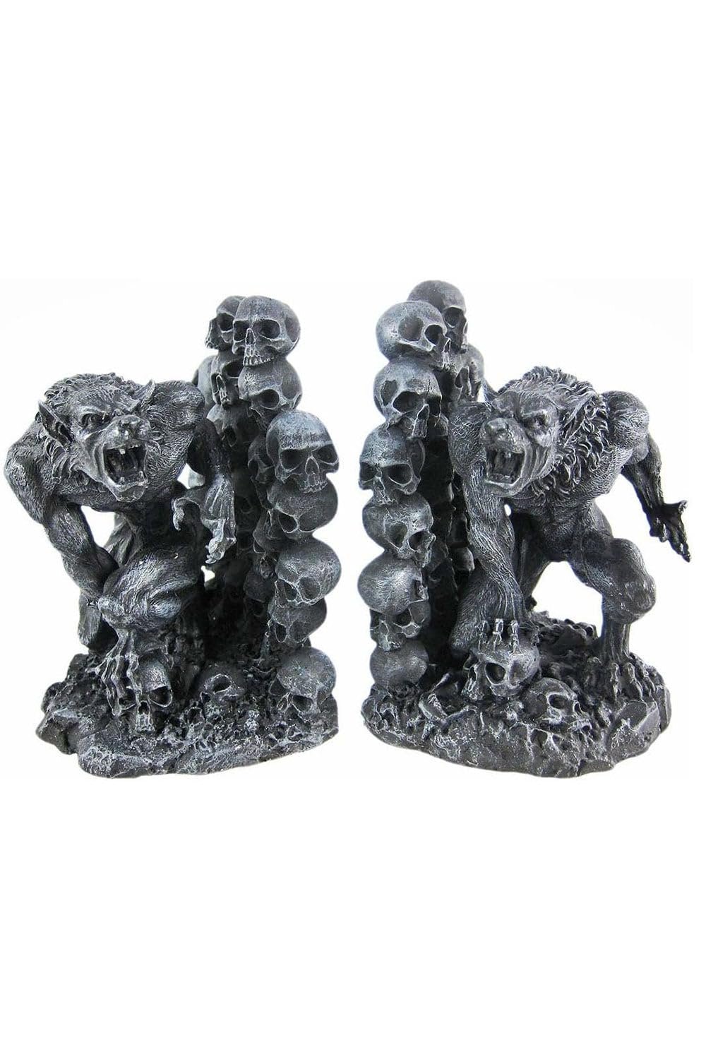 Pacific Giftware Werewolves Werewolf & Skulls Fantasy Set of Bookends Book Ends
