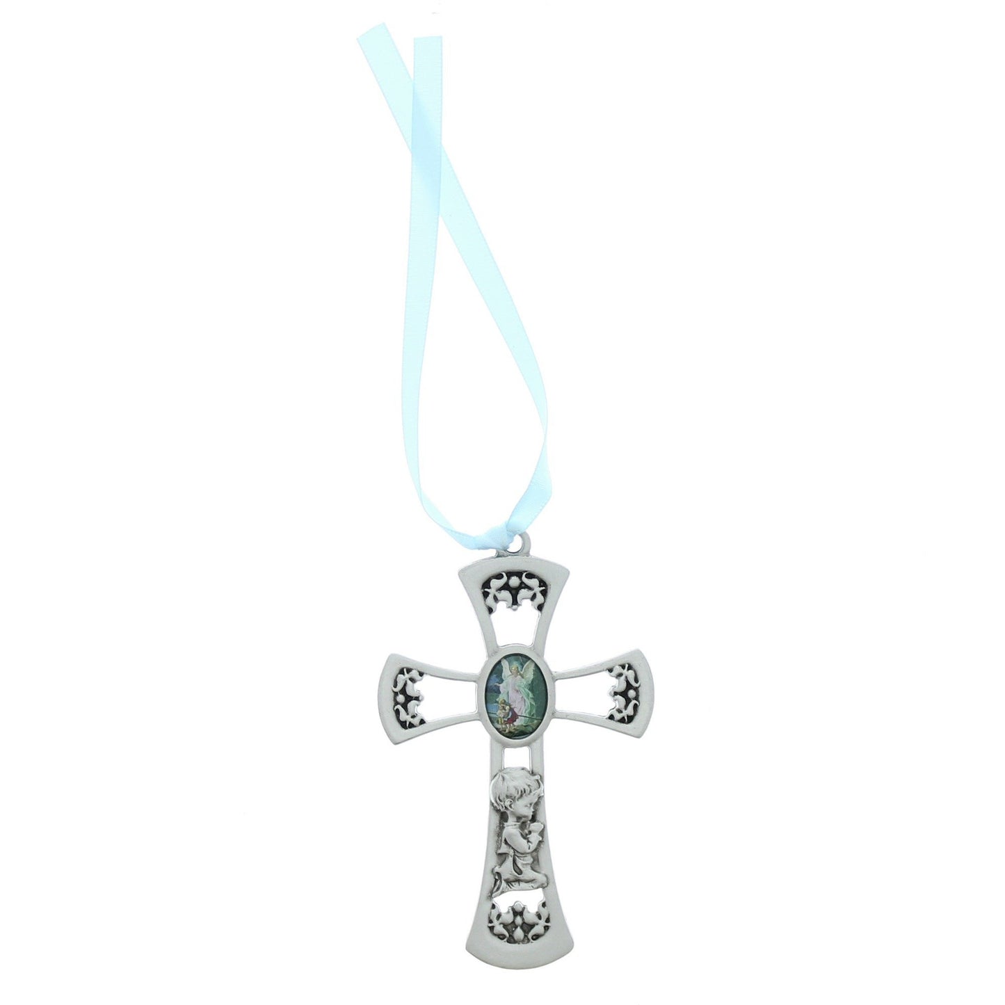 Guardian Angel Blue Wall Cross Baby Baptism Baby Shower Christening Gift