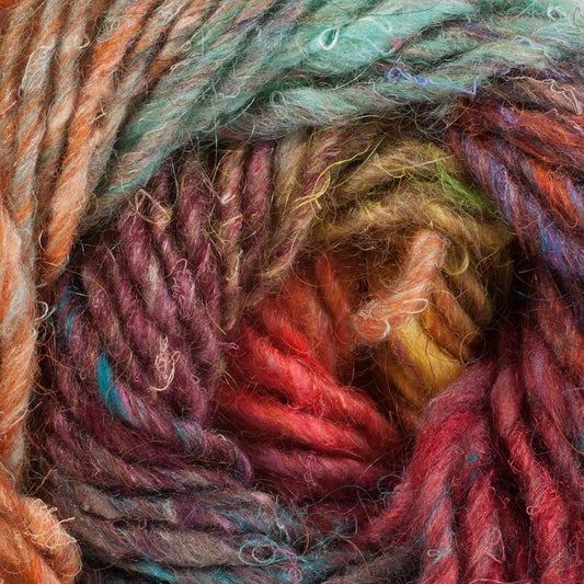 Noro Silk Garden, 341 - Orange-Wine-Aqua-Lemon-Lime