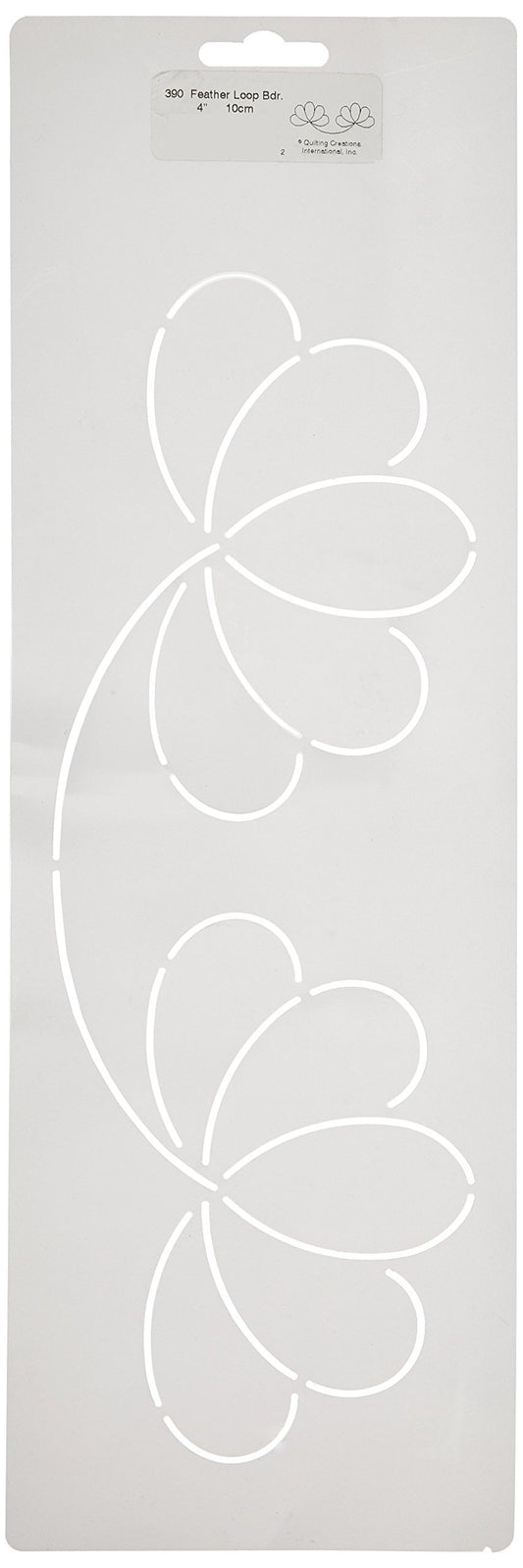 Quilting Creations Border Design Quilt Stencil, 4"
