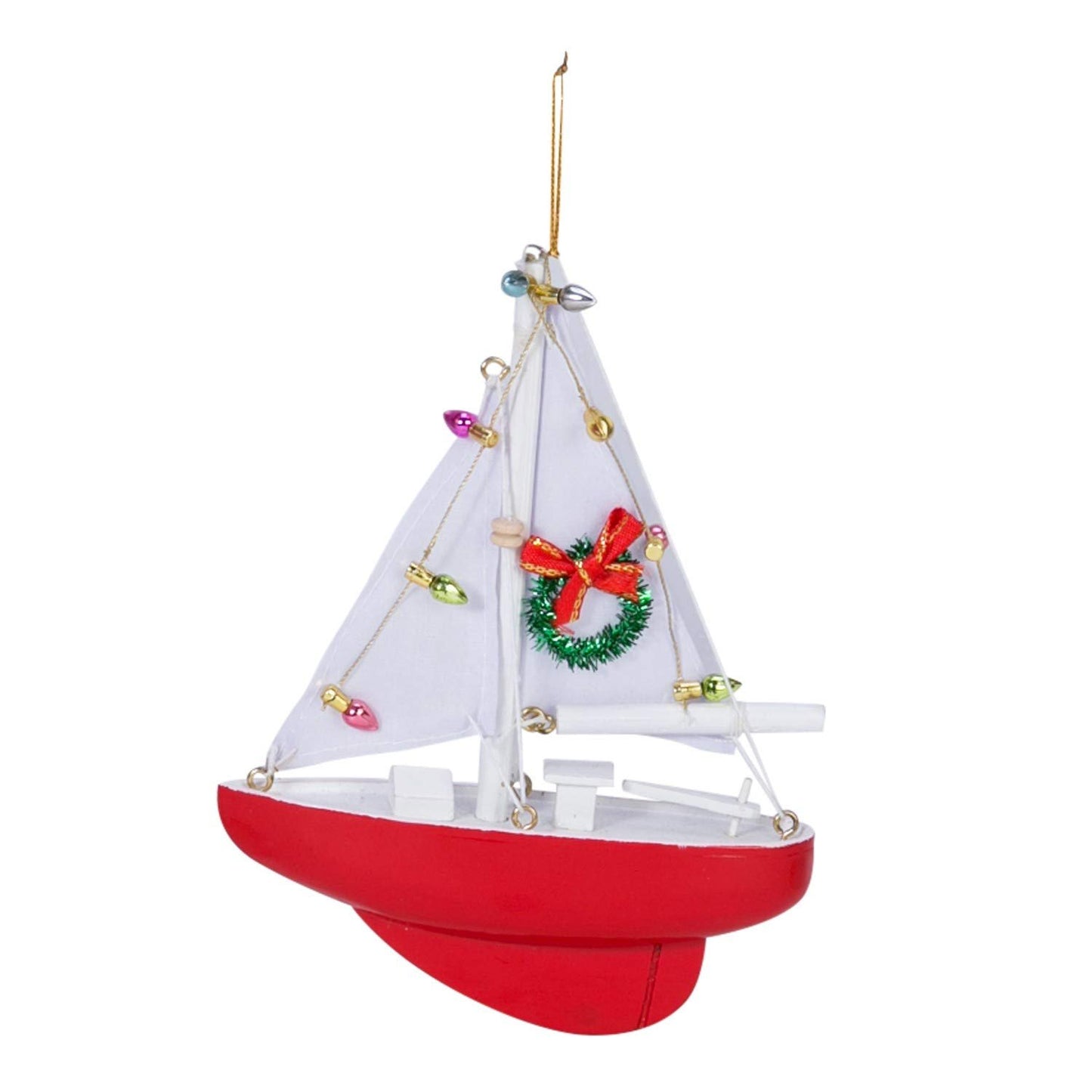 Beachcombers Sailboat Christmas Xmas Ornament Decor Decorative Multi