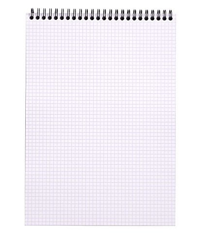 Rhodia Wirebound Pad - A4 (8.25 x 11.75 inches) - Grid, Orange, Pack of 3