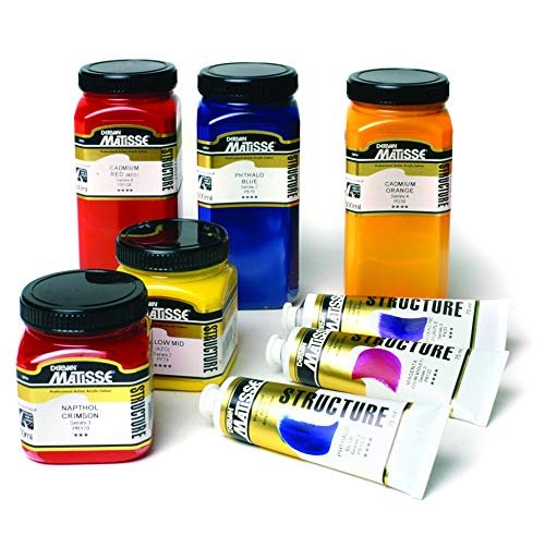 Matisse Structure Heavy Body Acrylic Paint High Viscosity Acrylics - 75 ml Tube - Antique White