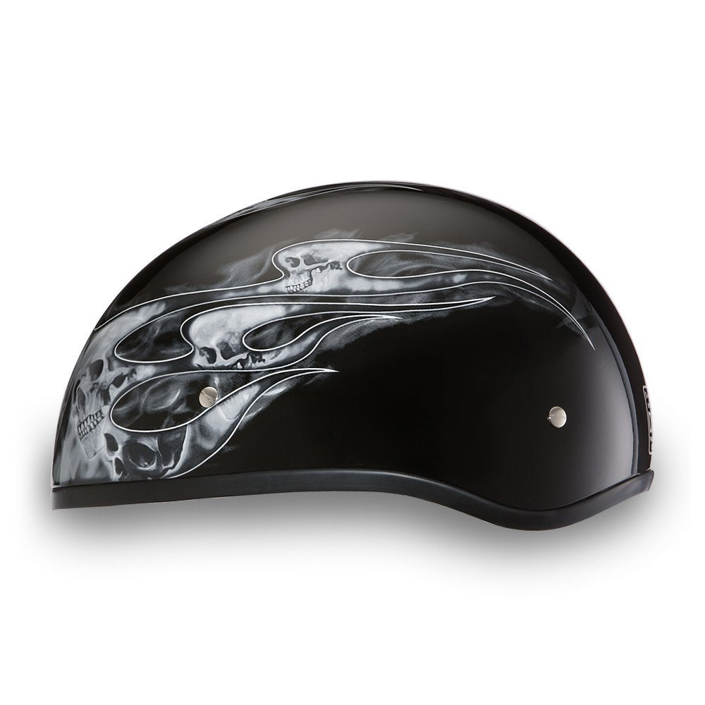 Daytona Helmets Half Skull Cap Motorcycle Helmet – DOT Approved [Graphics]…