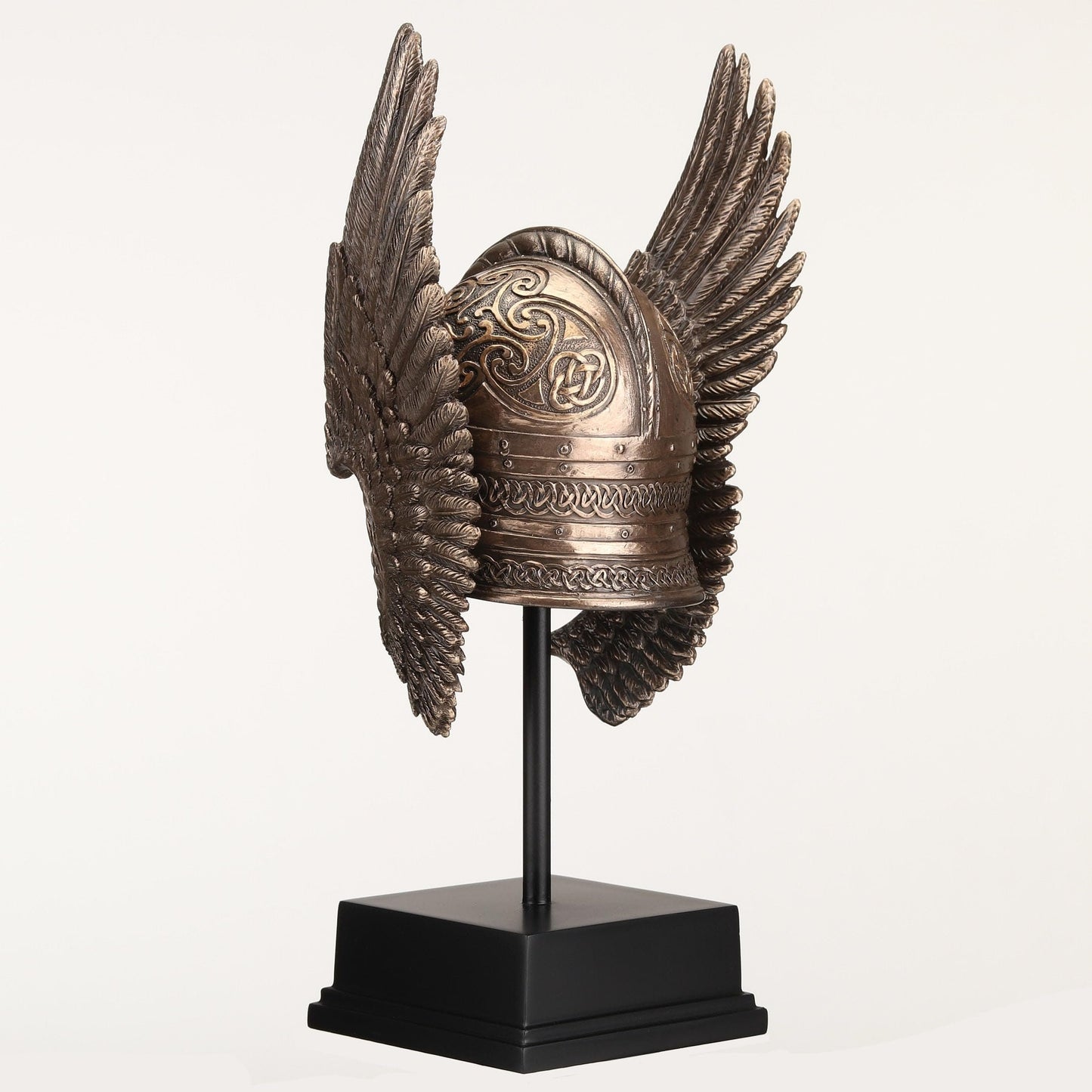Veronese Design 9 1/4 Inch Winged Valkyrie Helmet Cold Cast Resin Bronze Finish Nordic Decoration Sculpture