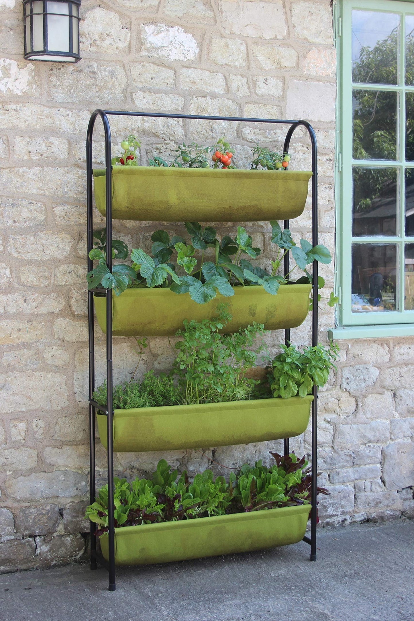 Tierra Garden - HAXNICKS VIGOROOT Balcony Garden, Green, Planter, Fabric
