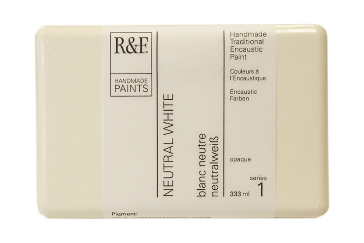 R&F Artist Encaustic Paint, Neutral White, 333 ml