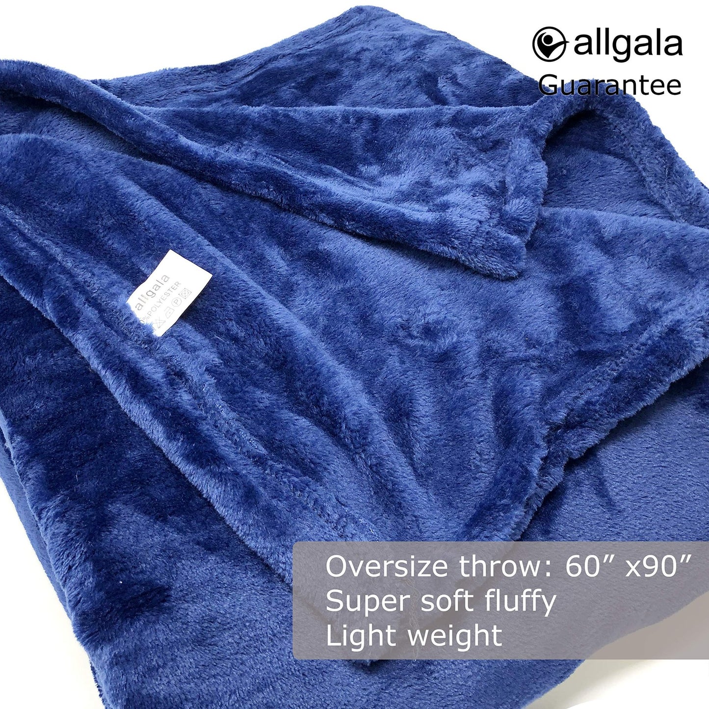 allgala Super Soft Flannel Plush Light Weight Throw Blanket