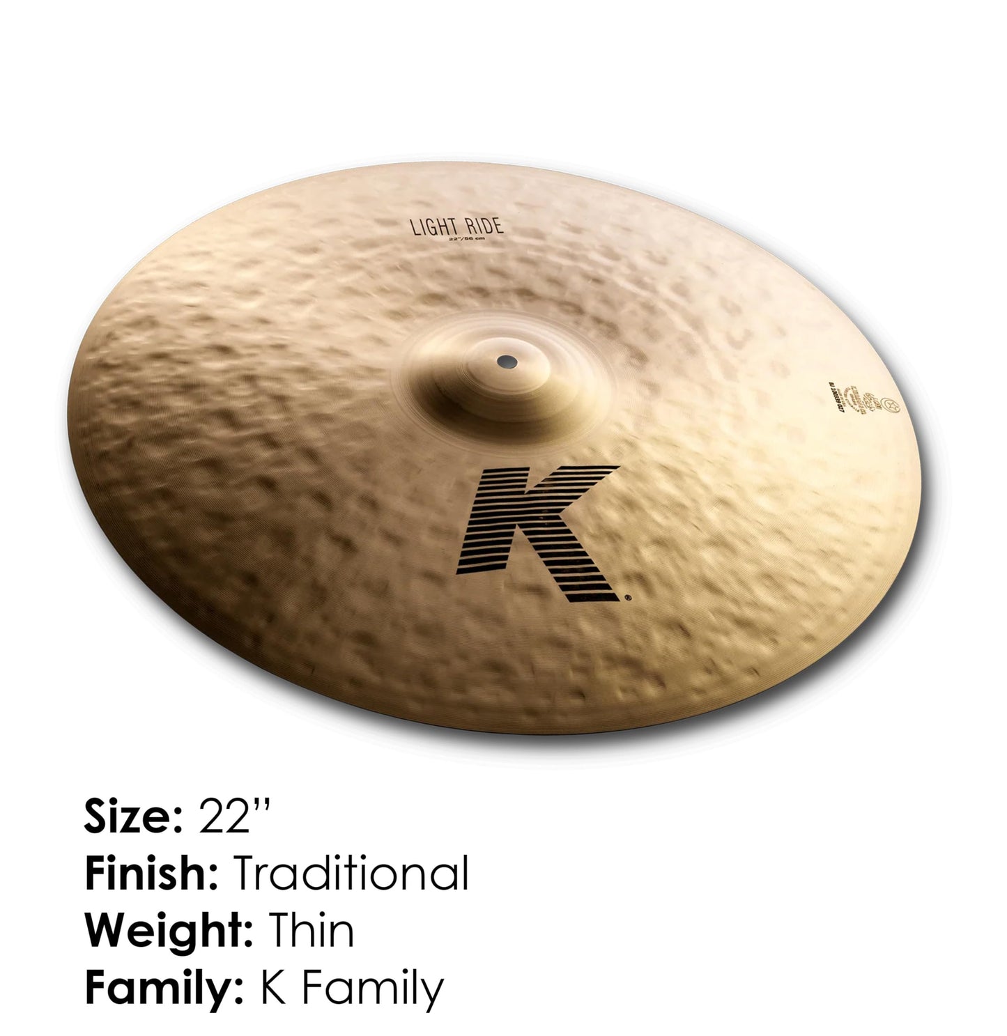Zildjian K 22" Light Ride Cymbal
