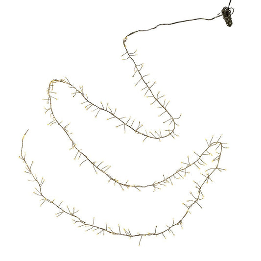 Kurt S. Adler UL2602WW 8' Silver Cluster String with Warm White LED Fairy Twinkle Lights